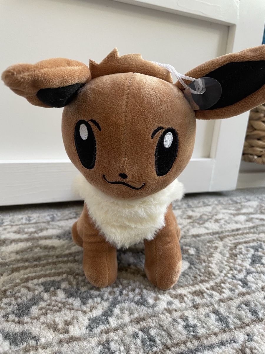 Pokemon Eevee Plush with Suction-cup Hanger 9"