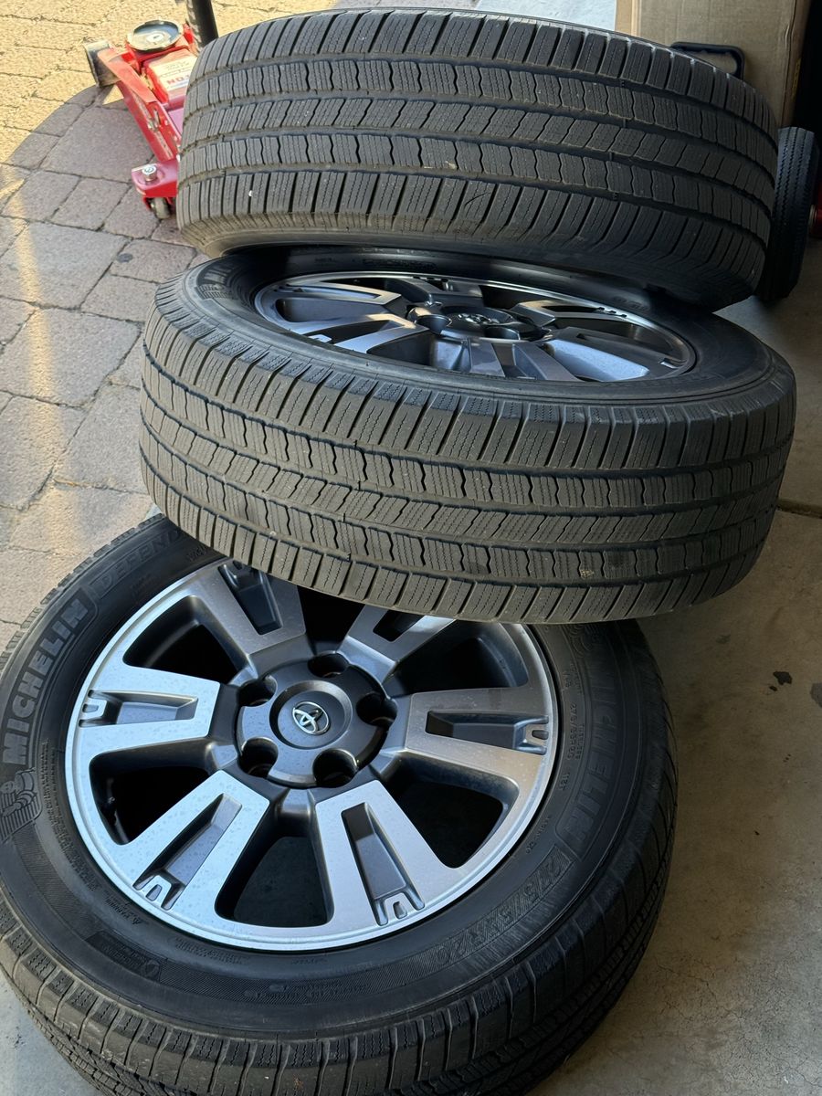 5x150 Toyota Tundra Limited Wheels with Michelin Defender LTX M/S Tires 275/55R20