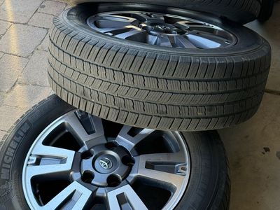 5x150 Toyota Tundra Limited Wheels with Michelin Defender LTX M/S Tires 275/55R20