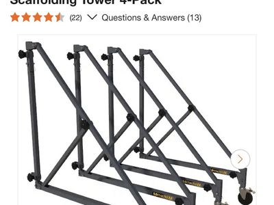 New in box. Metaltech 46-in Outrigger Set with 1000-lb Capacity and Caster Wheels 4-Pack