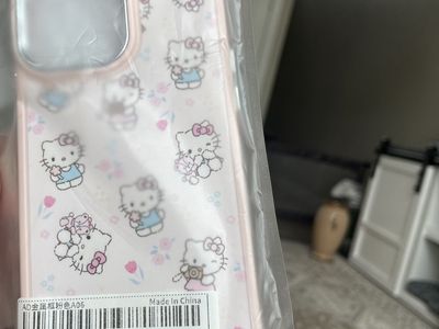 iPhone 13pro max apple pink hello kitty phone case