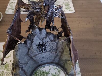 Skyrim dragon with art book