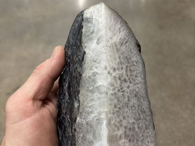 Raw Agate Geode Half - Natural Crystal Decor, Mineral Specimen