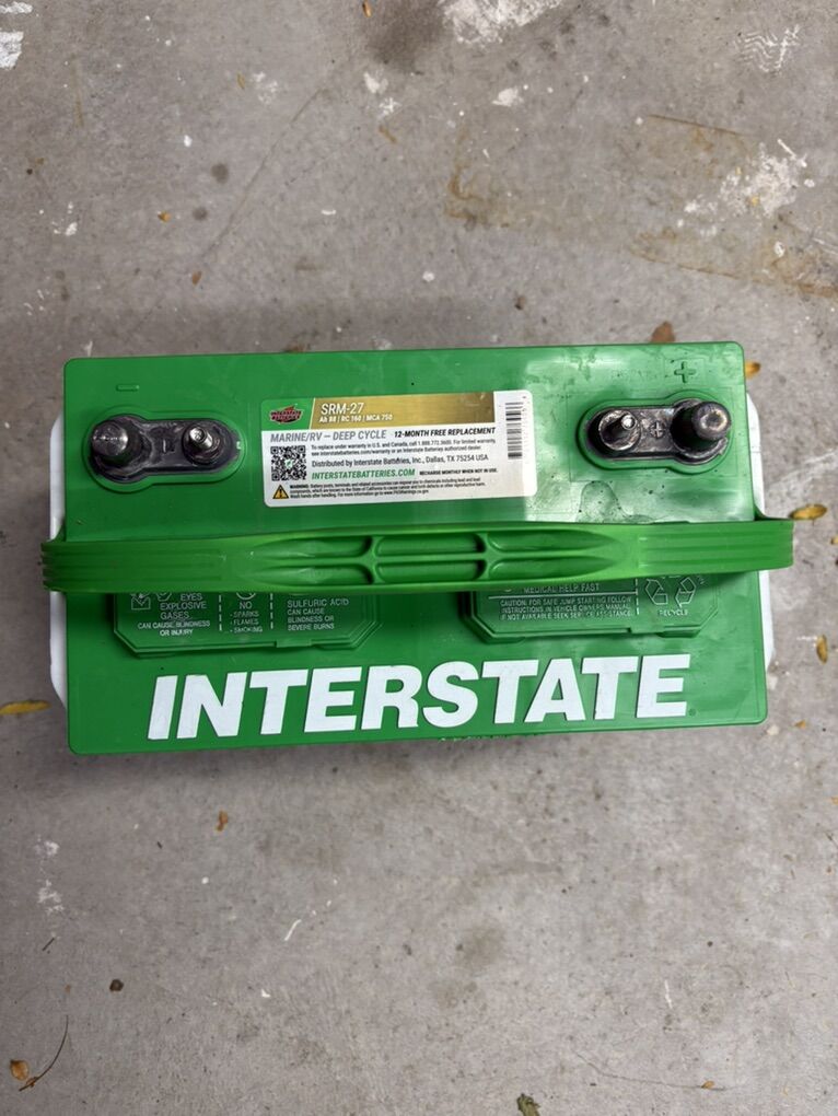 Marine/RV 12V Interstate Deep Cycle Battery SRM-27
