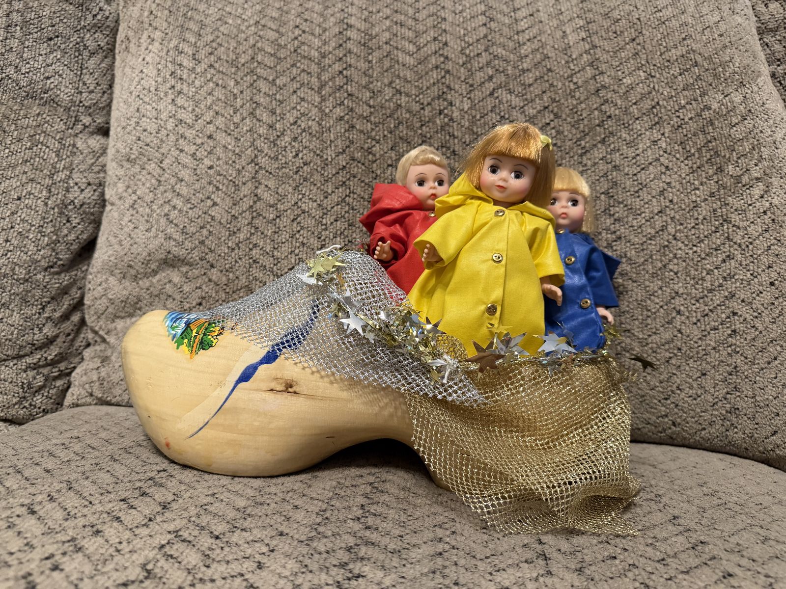 Madame Alexander Wynken, Blynken and Nod Dolls, Set of 3 with Dutch Wooden Shoe #499