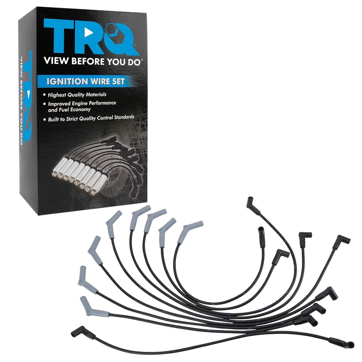 TRQ Spark Plug Wire Set 1983-1996 Ford 1985-1992 Lincoln 1984-1986 Mercury