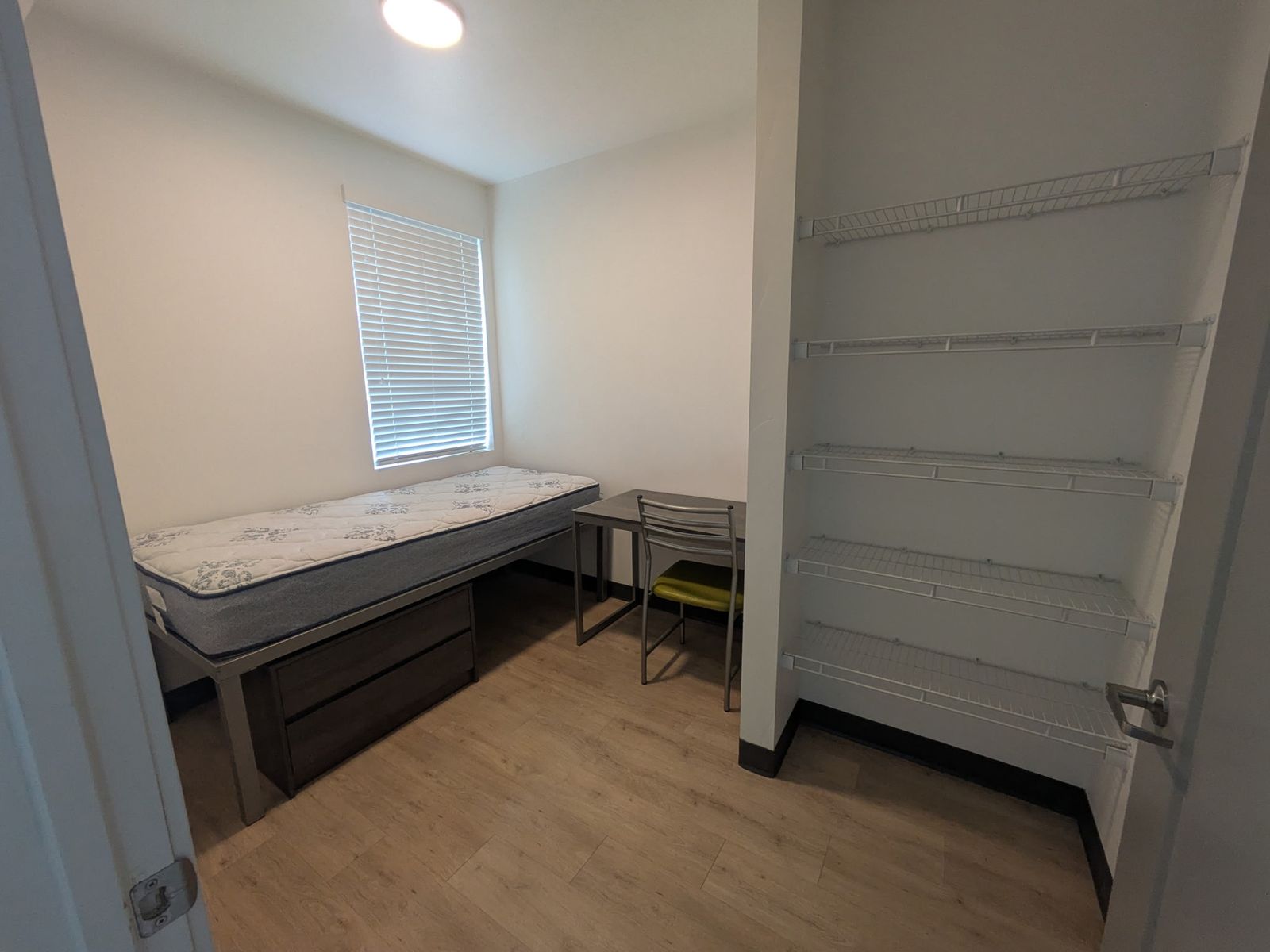 Private bedroom and bathroom