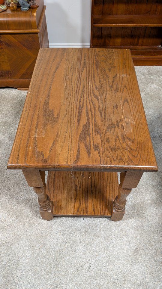 oak end table