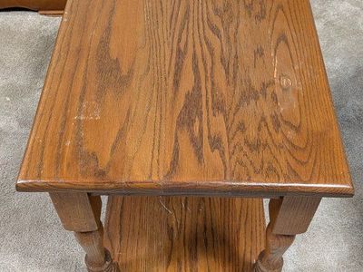 oak end table
