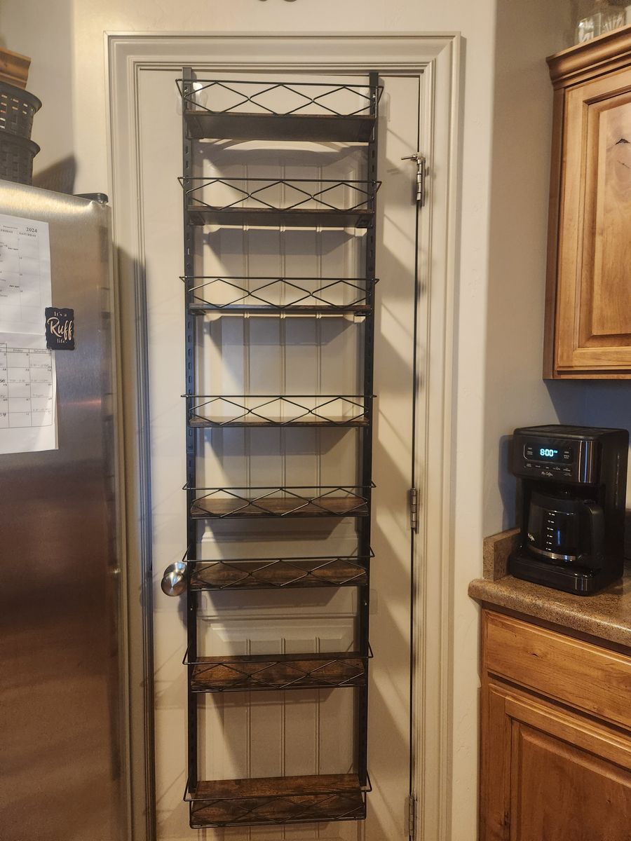 Over the door pantry organizer