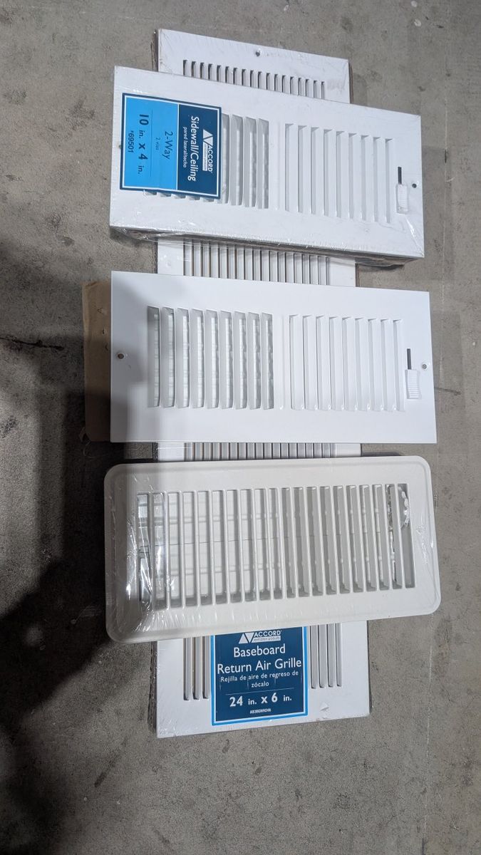 heater vent covers (3) 1 cold air cover