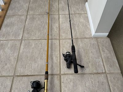 Fishing poles and reels