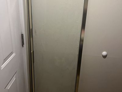 Free Brass Framed Glass Shower Door