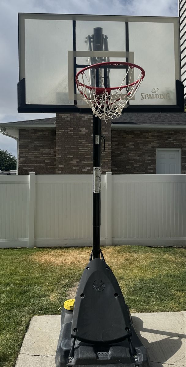 Spalding Pro Slam Portable Basketball Hoop with Adjustable Height Backboard