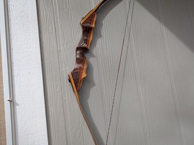 Custom Made Traditional Bow Walnut Burl Walnut Tigerwood Maple and Bamboo