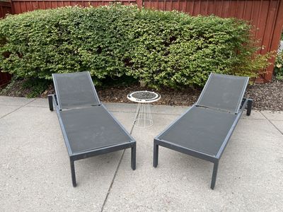Modern Lounge Chairs, pair