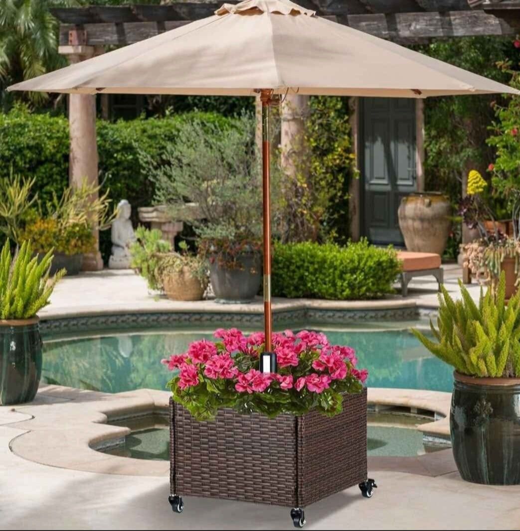 Umbrella Base With Planter New