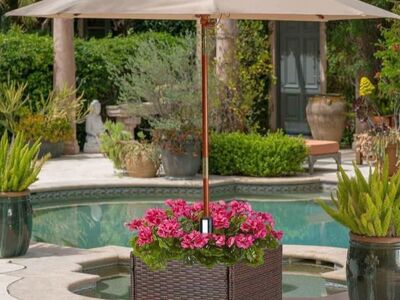 Umbrella Base With Planter New