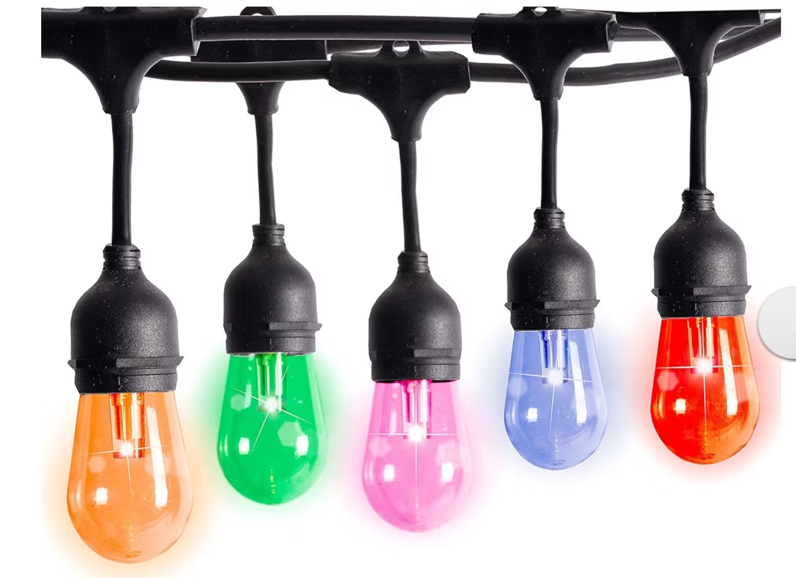 NEW 48 FT 24 BULB COLOR CHANGING STRING LIGHTS