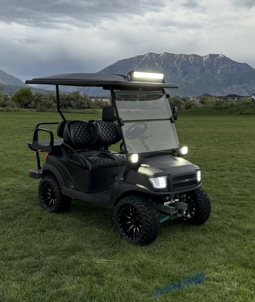 Custom EZ Go Golf Cart w/ snow Plow