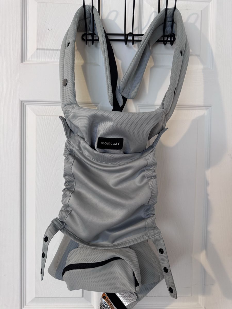 Momcozy Baby Carrier - Grey, Adjustable, Mesh