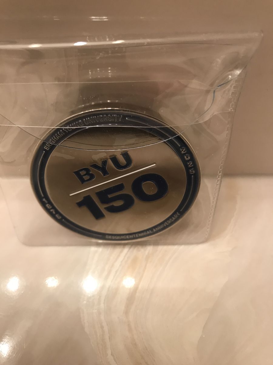 BYU Brigham Young University Coin 150 Anniversary 2025 Commemorative Clear pouch
