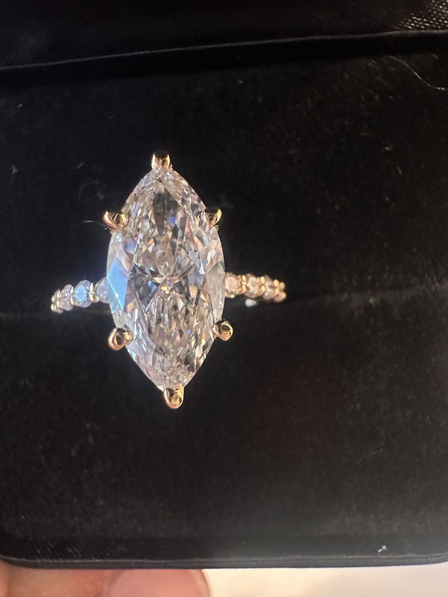 Marquise Cut Diamond Engagement Ring