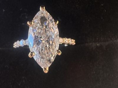 Marquise Cut Diamond Engagement Ring