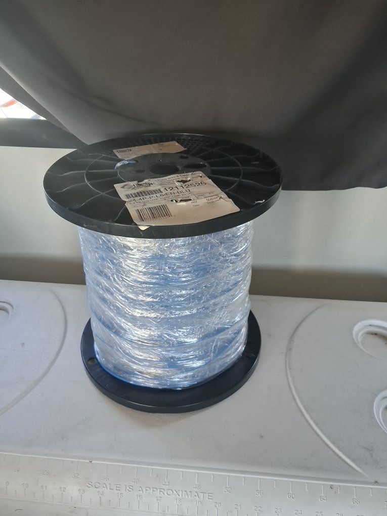 Liberty Wire & Cable 24-4P-L6-EN-BLU CAT6 UTP 1000ft Blue Riser Rated Bulk Cable