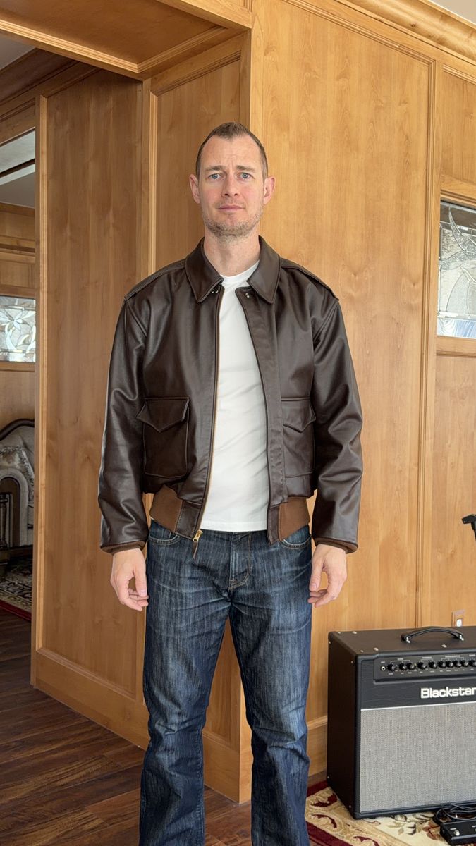Estate sale - Cockpit USA A-2 genuine leather WWII bomber jacket - Made in USA