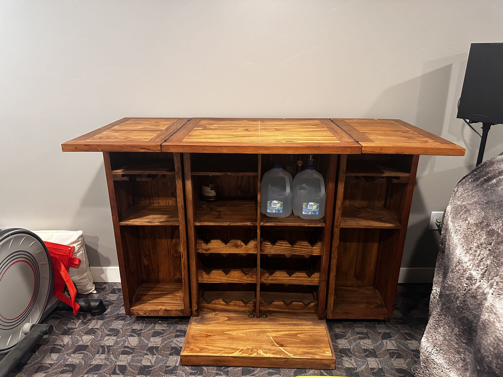 Cool Wooden Liquor Cabinet And Bar