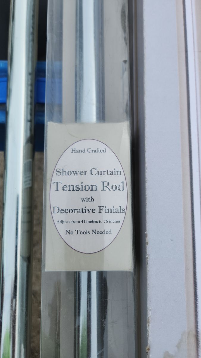 Shower curtain telescoping poles