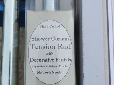 Shower curtain telescoping poles