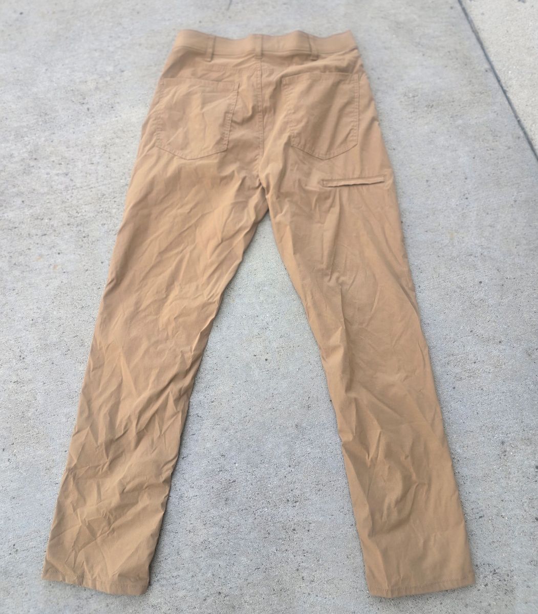 Member's Mark Men's Straight Fit Travel Pants – Tan Performance Stretch 32x32
