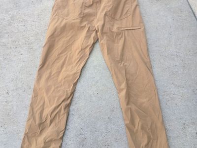 Member's Mark Men's Straight Fit Travel Pants – Tan Performance Stretch 32x32