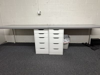 Large Gray Work / Craft Tables