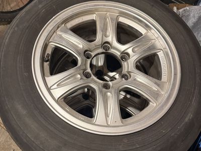 4 Tires and Aluminum Wheels, 215/65R16, 6 Lug Keeler Rims
