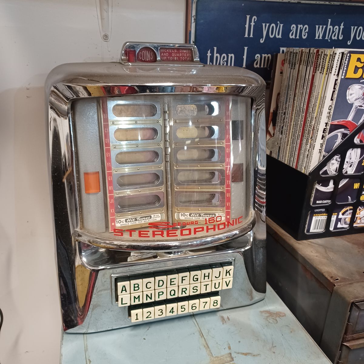 Table top jukebox selector. Seeburg 160
