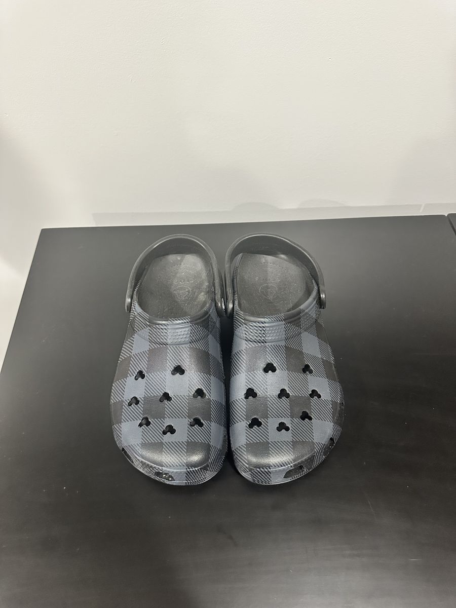 Limited Edition Disney Parks Crocs Buffalo Plaid Mickey - Women’s Size 10 - Lightly Used $50