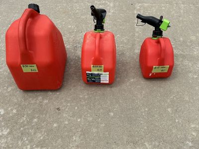 5,2.5&1 gal. Gas Cans