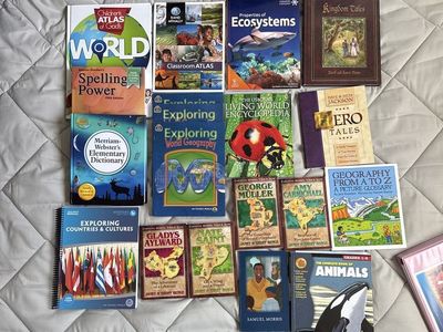 My Father’s World (exploring countries and cultures) homeschool curriculum for family.