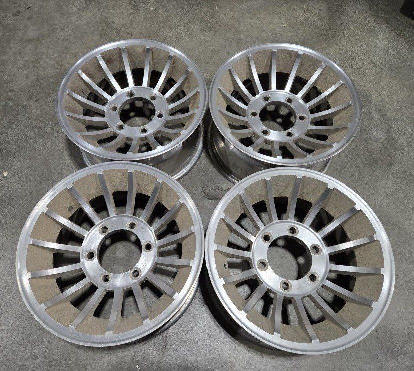 Vintage Turbine Wheels 15x7" 6x5.5" Chevy K5 Square Body Wagoneer FSJ Toyota