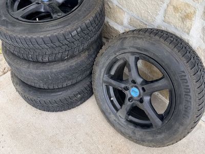 Sport Edition 16" Black Wheels with Bridgestone Winter Tires for Sedan