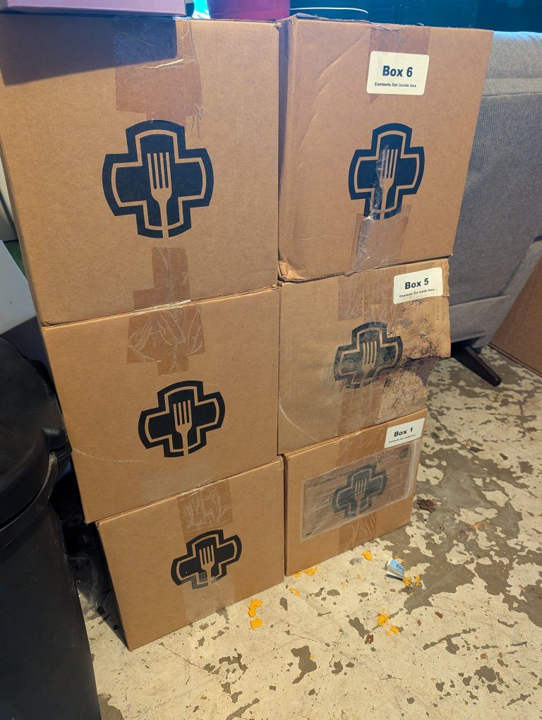 13 Boxes Premium Long-Term Emergency Food Storage - 15 Years Shelf Life Left!
