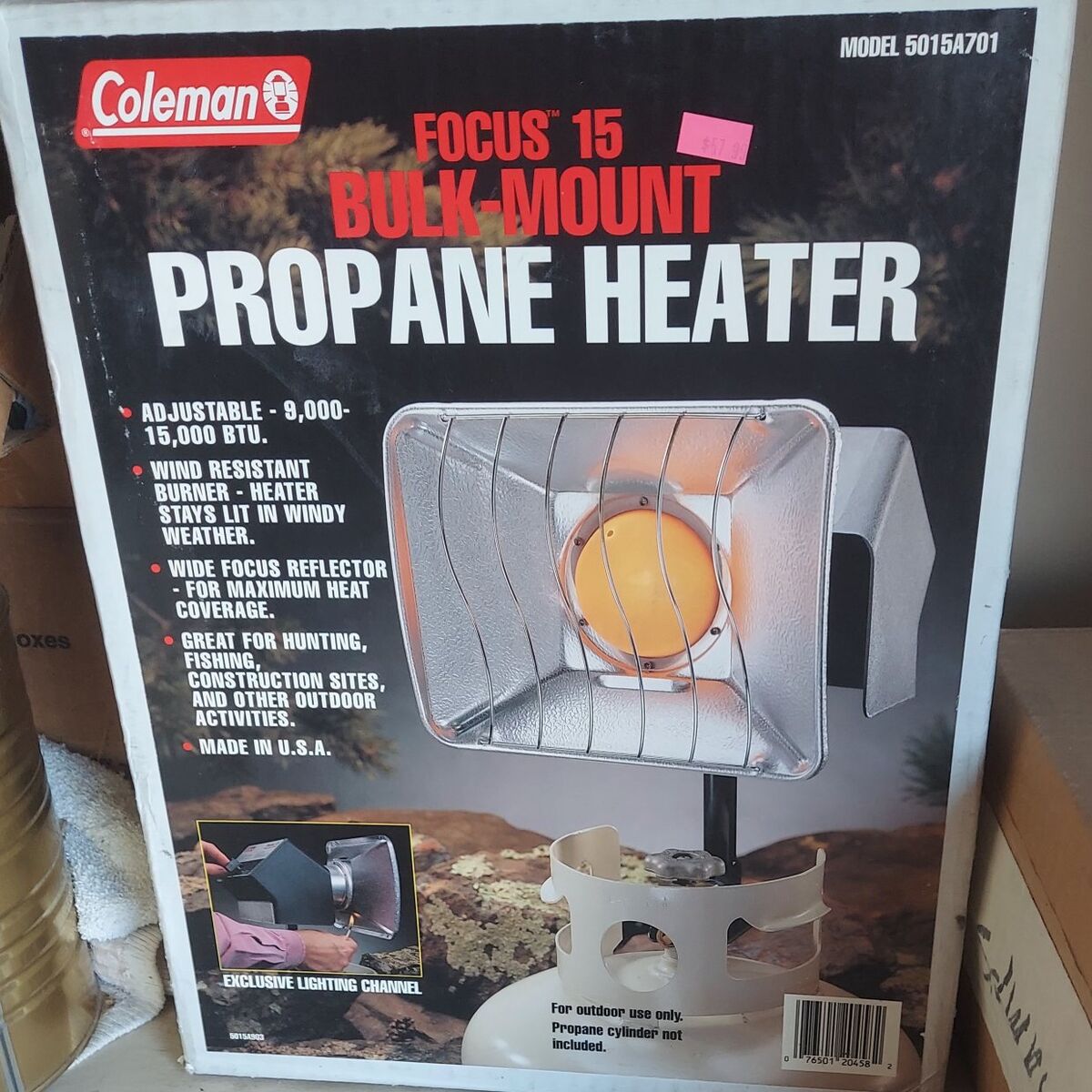 Coleman adjustable propane tank top heater