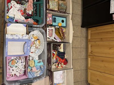 Large Muffy VanderBear Collection Bears Clothing Furniture & Accessories Lot - shipping available