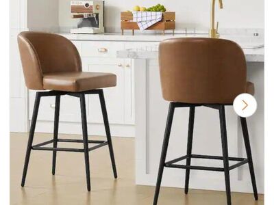 High back Metal Swivel Stools