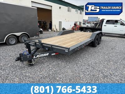 8.5x20 Lamar H6 Wide Body w/ Drive Over Fenders Equipment Trailer - 14K GVWR -