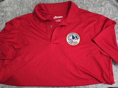 Boy Scout National Jamboree 2017 men's red polo, large.
