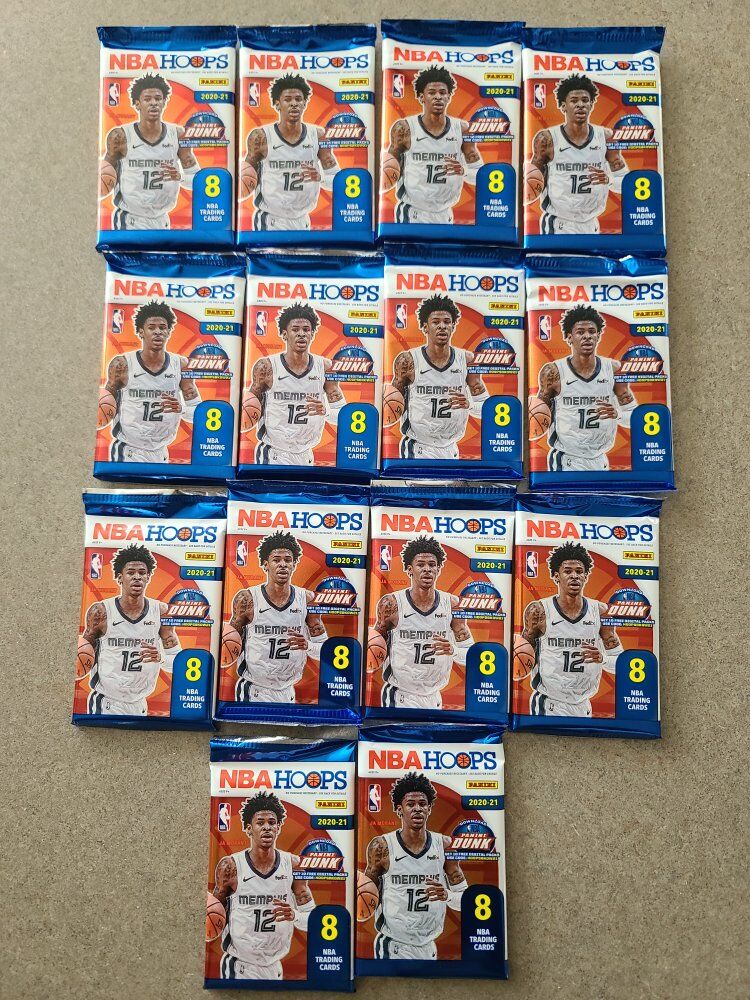 2020-21 NBA HOOPS BASKETBALL UNOPENED PACKS 14 COUNT
